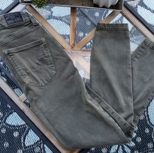 American Eagle Jeggings Olive Size 00